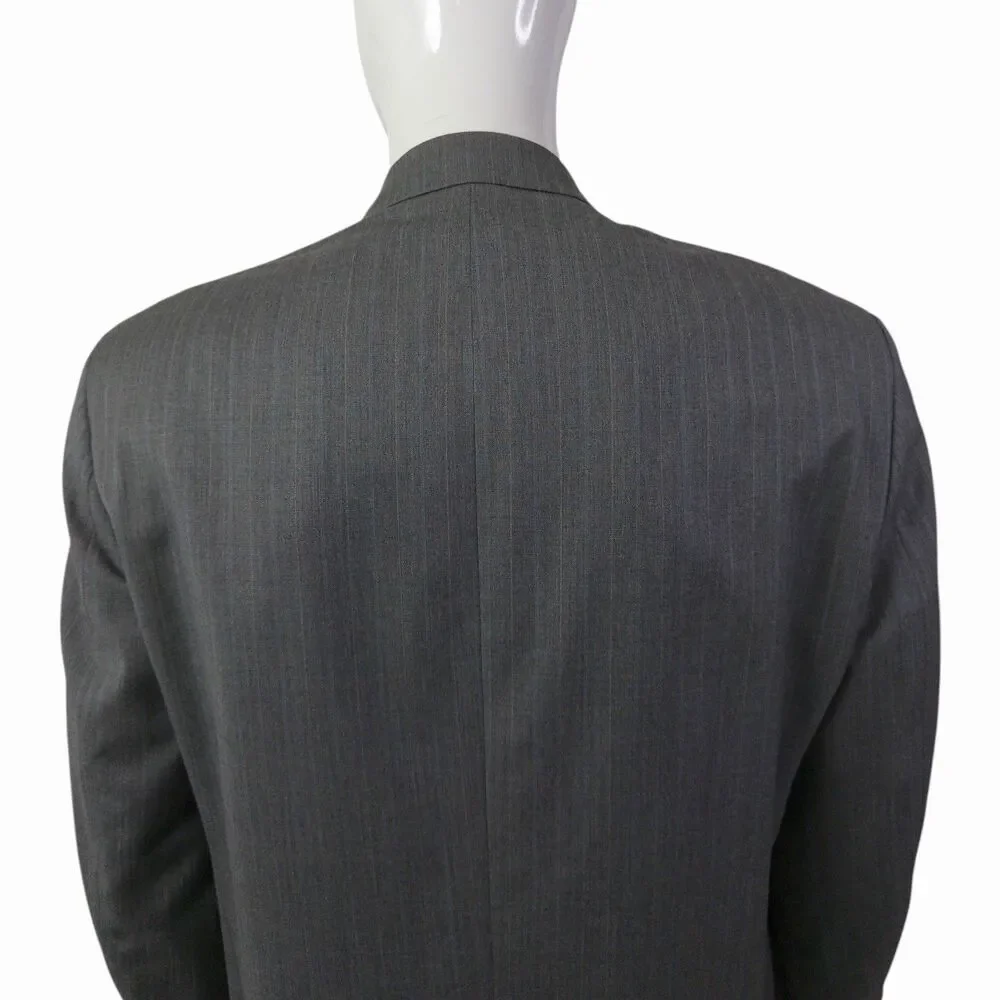 Lauren Ralph Lauren Men’s Sport Coat / Blazer 44R Gray Pinstripe Wool Cashmere